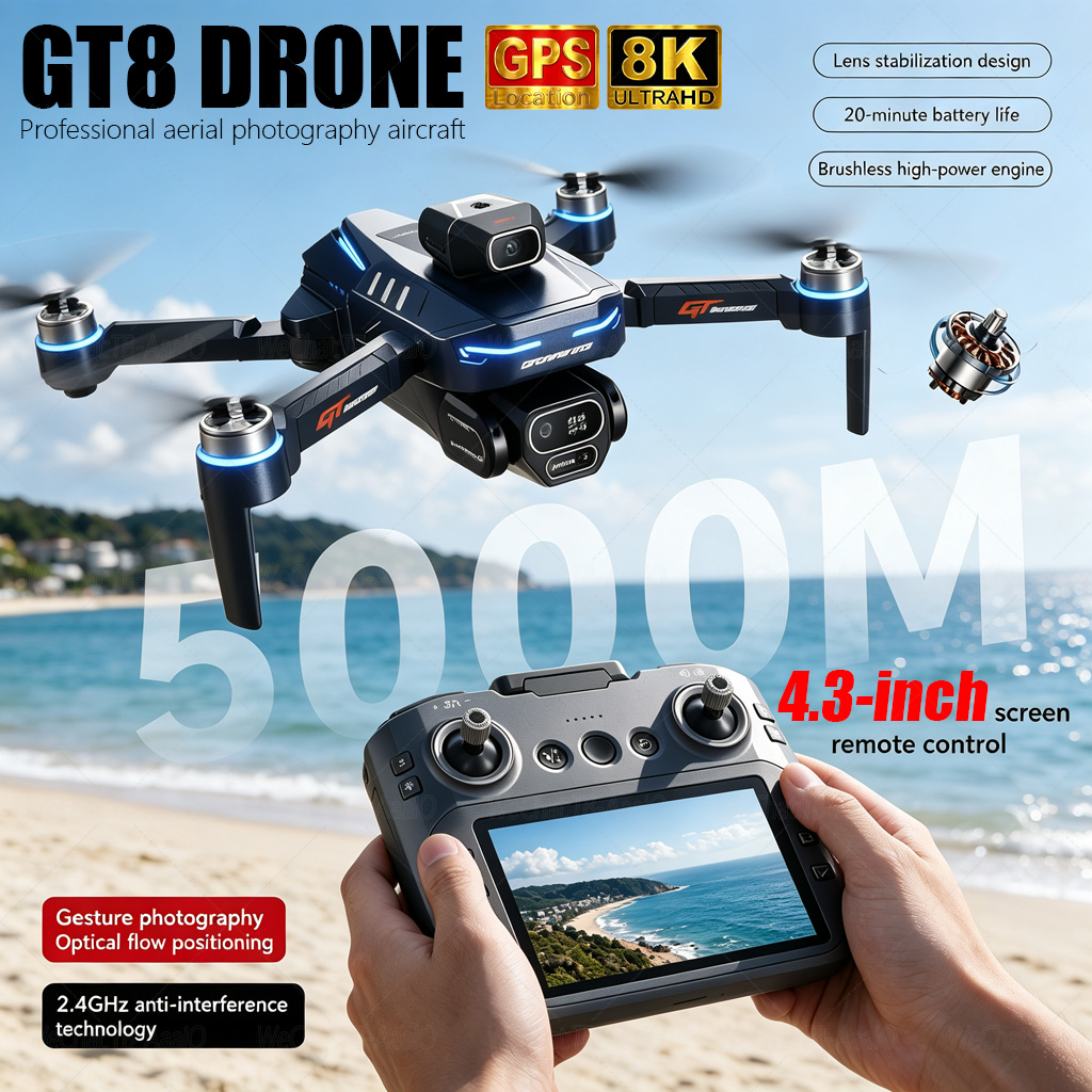 NUOVO Drone RC GT8 HD 4K Profe - Drone Multispectral recensione e prezzo